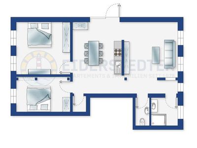 Ferienwohnung für 4 Personen (93 m²) in Tümlauer Koog 5/10