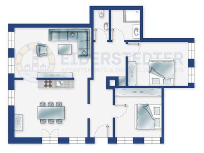 Ferienwohnung für 4 Personen (100 m²) in Tümlauer Koog 5/10