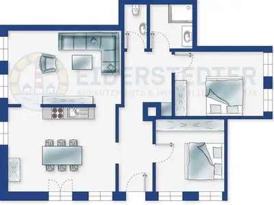 Ferienwohnung für 4 Personen (100 m²) in Tümlauer Koog 5/10