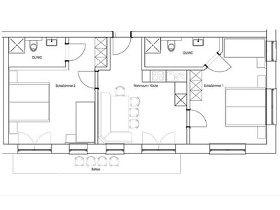 Grundriss Apartments Egger Tux