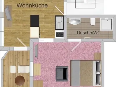 Ferienwohnung für 3 Personen (45 m²) in Tux 6/10