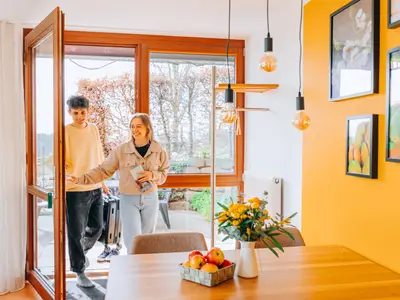 Eingangsbereich der Wohnung Birne