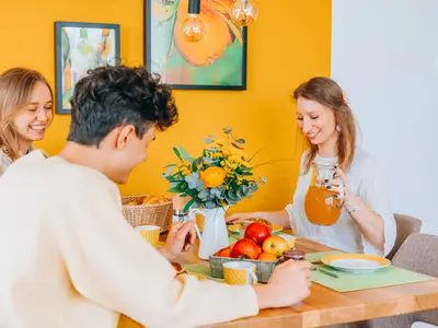 Essbereich der Wohnung Birne