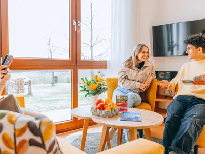 Wohnbereich der Wohnung Birne