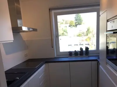 Einbauküche mit Spülmaschine, Herd, Backofen, Kühlschrank etc.