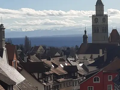 Blick zu den Alpen