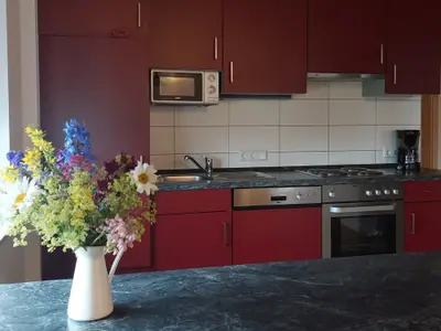 Wohn-/ Essbereich der Wohnung Mispel