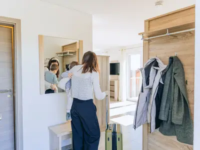 Eingangsbereich der Wohnung Kiwi