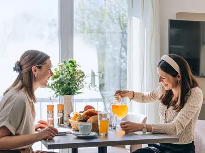 Essbereich der Wohnung Kiwi