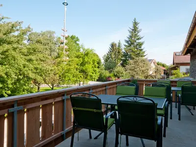 Sicht von dem Balkon