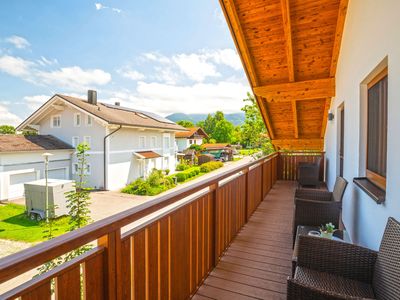 Balkon mit Bergblick - Ostseite