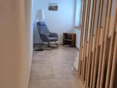Sitzecke im Treppenhaus
