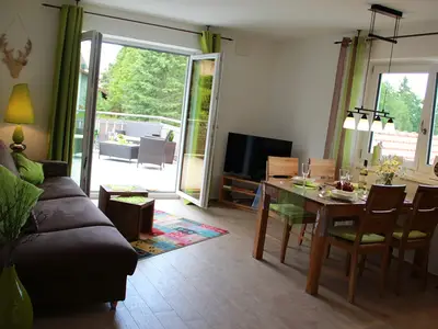 Blick in den Wohn/Essbereich