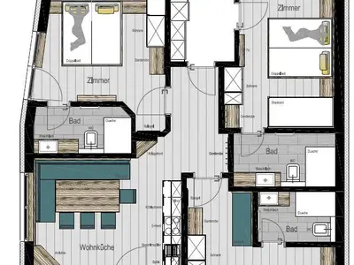 Grundriss Apart sunrise