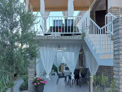 outside