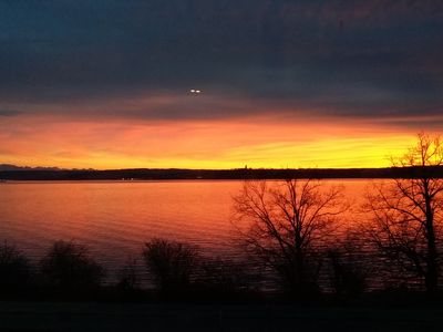 Sonnenuntergang - Blick vom Balkon