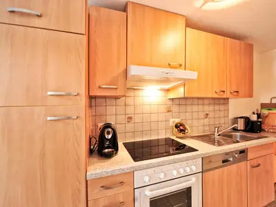 Küche im Appartement Gipfel