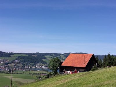 Frühalp-Hütte auf der Alm