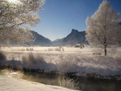 Aussicht vom Balkon, Winter