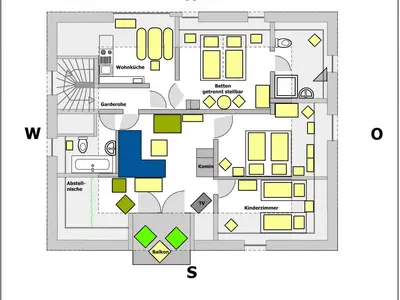 Fewo Pusteblume Grundriss