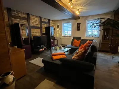 Wohnzimmer mit Schlafcouch