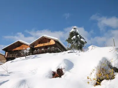 Haus unten Winter