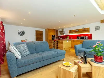 Wohnbereich mit Sitzgelegenheit