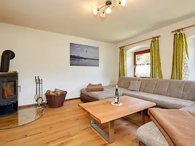 Wohnbereich mit Kaminofen