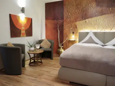 Schlafzimmer, Sitzplatz, FeWo "Feelings"