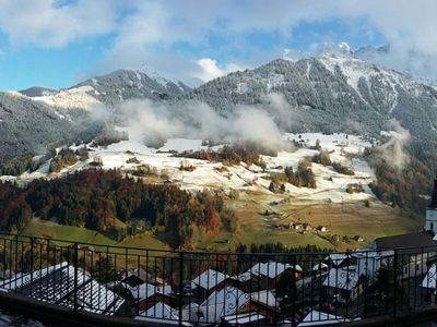 Chalet la Pala - Val-d'Illiez - Blick von der Terrasse - Région Dents du Midi - Portes du Soleil