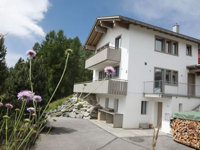 Ferienhaus Davos Munts - Ansicht Sommer