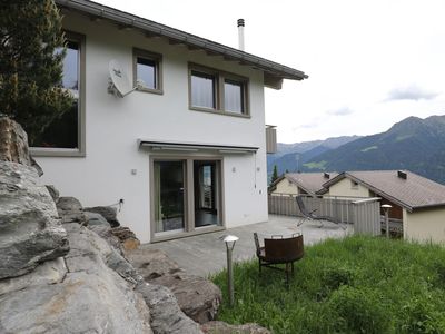 Ferienhaus Davos Munts - Ansicht Sommer