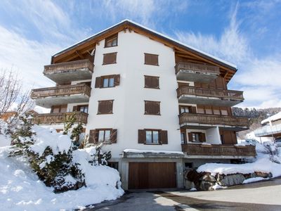 Ferienwohnung Davos Caplan Ledermann - Ansicht Winter