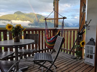 Ferienwohnung Cadorcat Berger - Aussicht Sommer