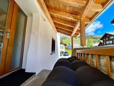 Die gemütliche Sitzecke/Terrasse der casa M 