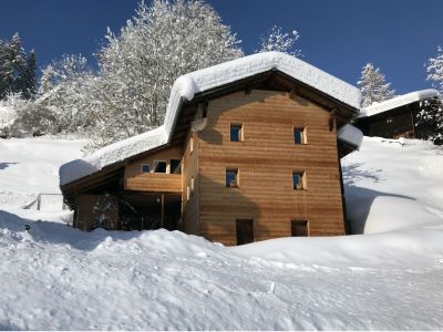 Ferienwohnung Bio-Hirschfarm - Ansicht Winter