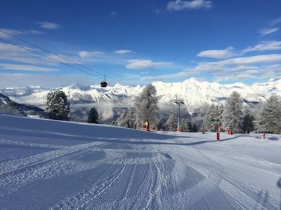 Piste - grösstes Skigebiet in der Schweiz