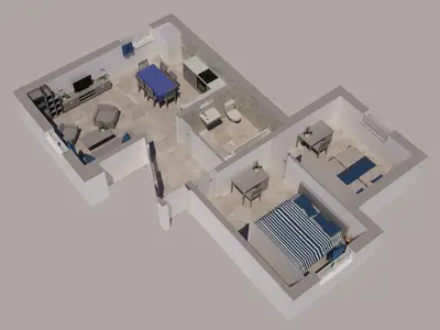 Ferienwohnung für 4 Personen (64 m²) in Vinkuran 1/10