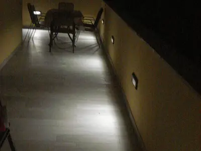 Balkon bei Nacht