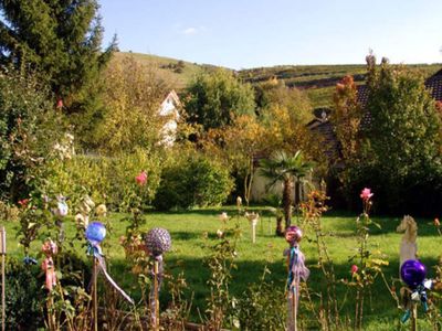 Blick vom  Garten zum Badberg