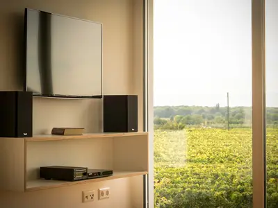 TV, DVD, CD, Bloototh, highspeed WLAN, ...