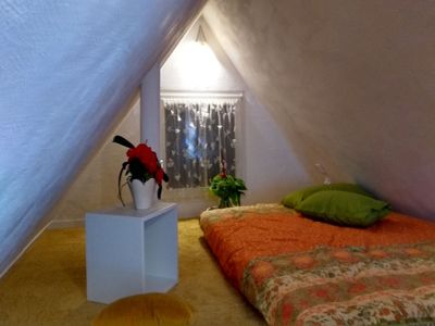 Schlafzimmer Loft mit Bett