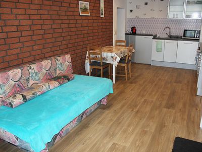 Lilys Haus, Wohnung 2, Wohnbereich Schlafcouch