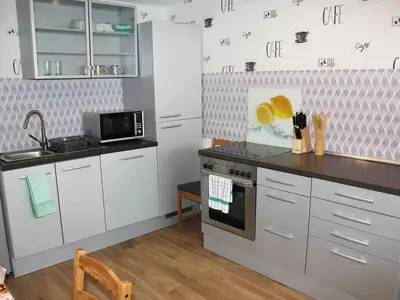 Lilys Haus, Wohnung 2,offene Küche zum Wohnbereich