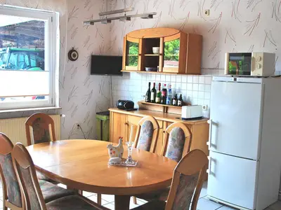 Bienes Ferienwohnung Wohnküche.