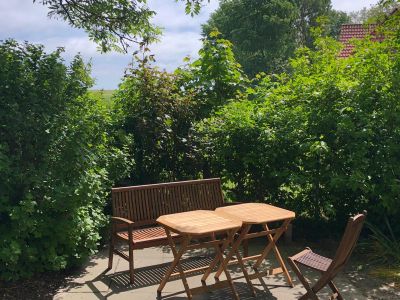 Terrasse haubarg am meer