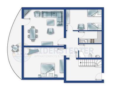 Ferienwohnung für 5 Personen (88 m²) in Vollerwiek 8/10