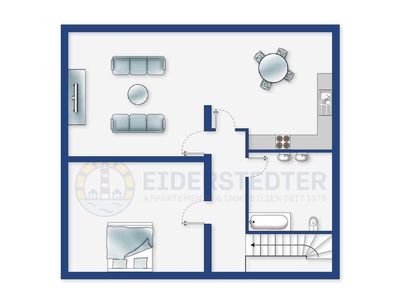 Ferienwohnung für 4 Personen (77 m²) in Vollerwiek 2/3