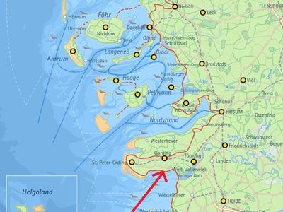 Nordsee Karte Nordfriesland