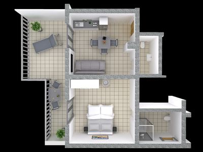 Ferienwohnung für 4 Personen (35 m²) in Vrsi 3/10